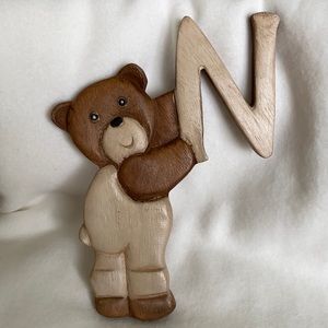 Nursery Bear “N” from Danish Designer Lene Bjerre
